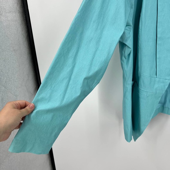 Torrid Waterfall Open Front Lined Blazer Jacket Formal Women's Plus 4XL STAIN - Picture 10 of 10